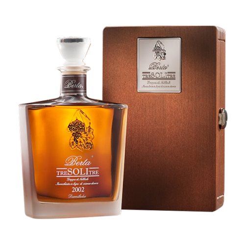 GRAPPA BERTA "TRE SOLI TRE" NEBBIOLO CON ASTUCCIO IN LEGNO