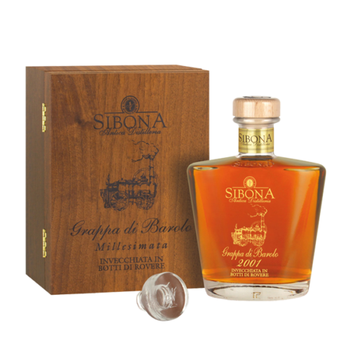 GRAPPA DI BAROLO MILLESIMATA CON ASTUCCIO SIBONA