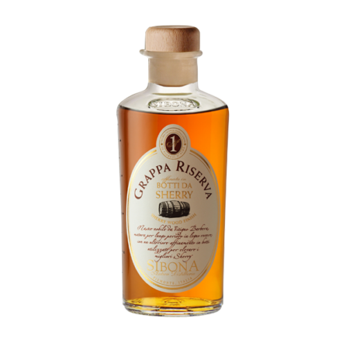 GRAPPA SIBONA RISERVA BARBERA "BOTTI DA SHERRY" CON TUBO