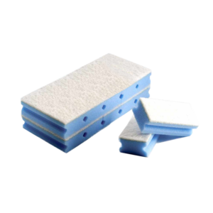 SPUGNA BLU ACCOPPIATA SAGOMATA ANTIGRAFFIO