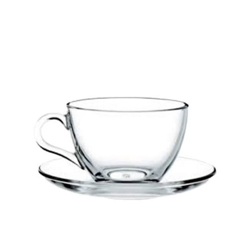 RASTAL TAZZA CAPPUCCINO + PIATTINO VETRO