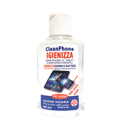 ISOPAM CLEANPHONE IGIENIZZANTE SCHERMO TABLET E SMARTPHONE- FLACONE SINGOLO 80 ml