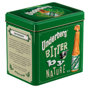 AMARO UNDERBERG MIGNON ML 20x12 - BOX METALLO LIMITED EDITION