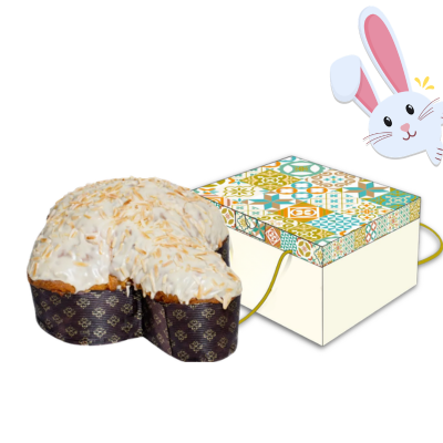 GUSTO COLOMBA  CIOCCOLKATO BIANCO E ALBICOCCA Gr.750