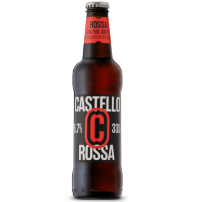 BIRRA CASTELLO  ROSSA CL 33X24