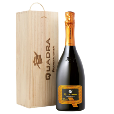 SPUMANTE QUADRA BRUT CASSETTA IN LEGNO LT 1,5